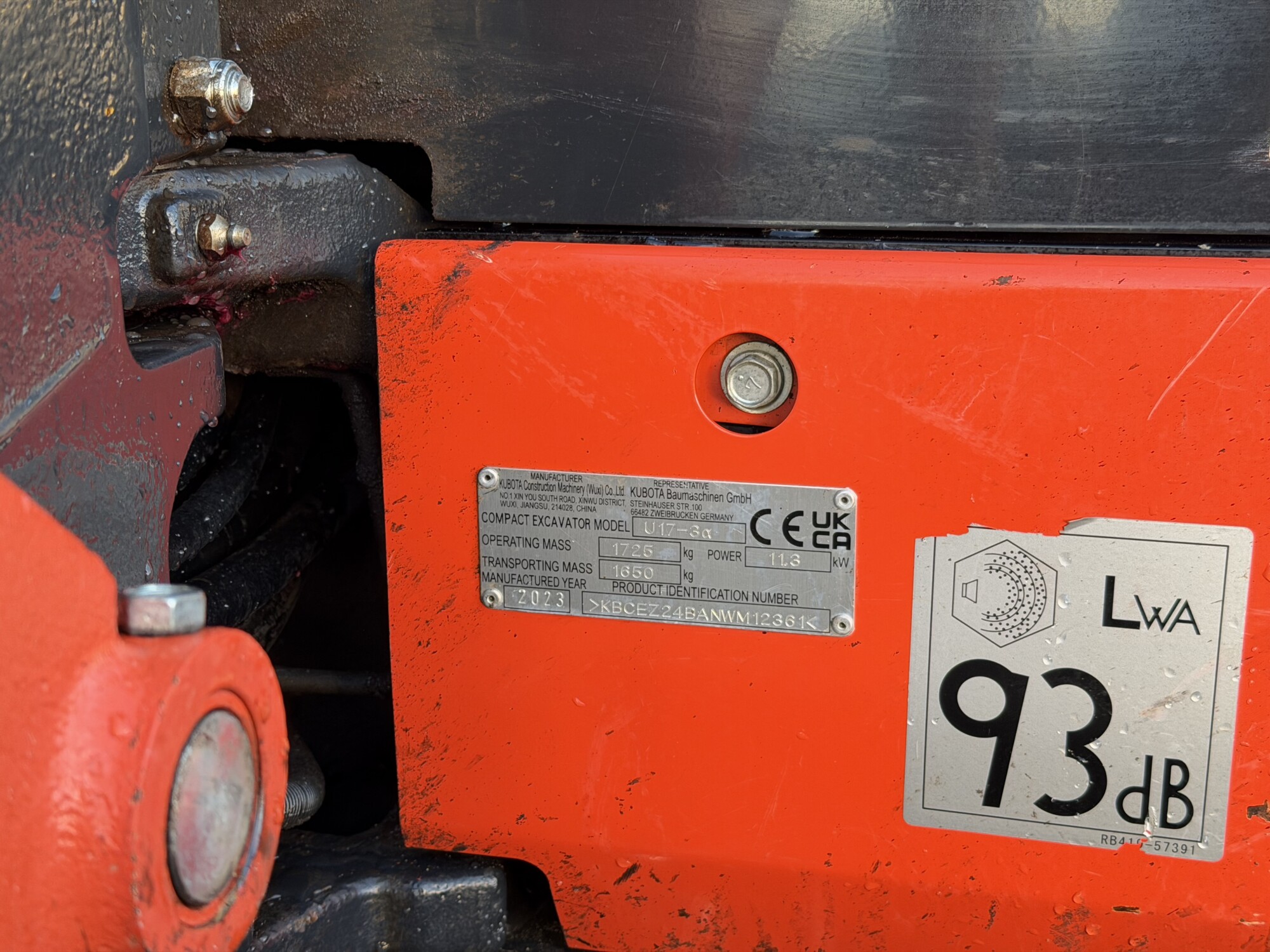 TRU2747 - 2023, KUBOTA U17-3 MINI DIGGER - Image 9