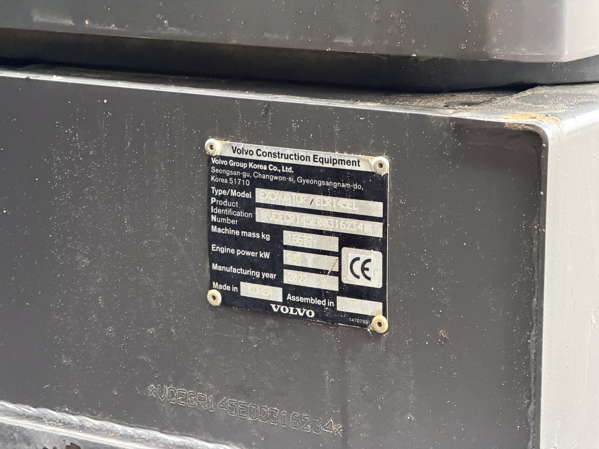 TRU2530 - 2022, VOLVO ECR145 EL EXCAVATOR *LEICA GPS READY* - Image 9
