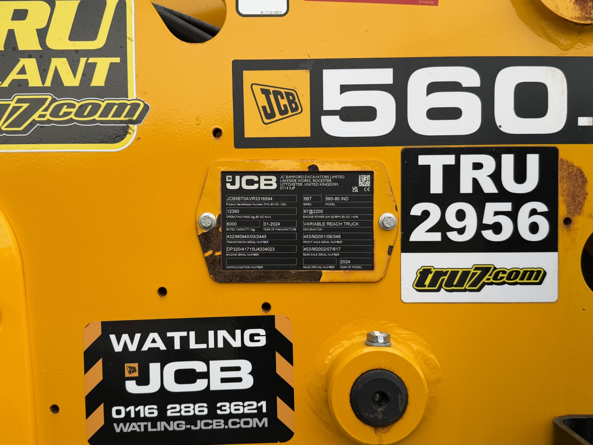 TRU2956 - 2024 - JCB 560-80 IND. WASTEMASTER *97kW ENGINE* - Image 8