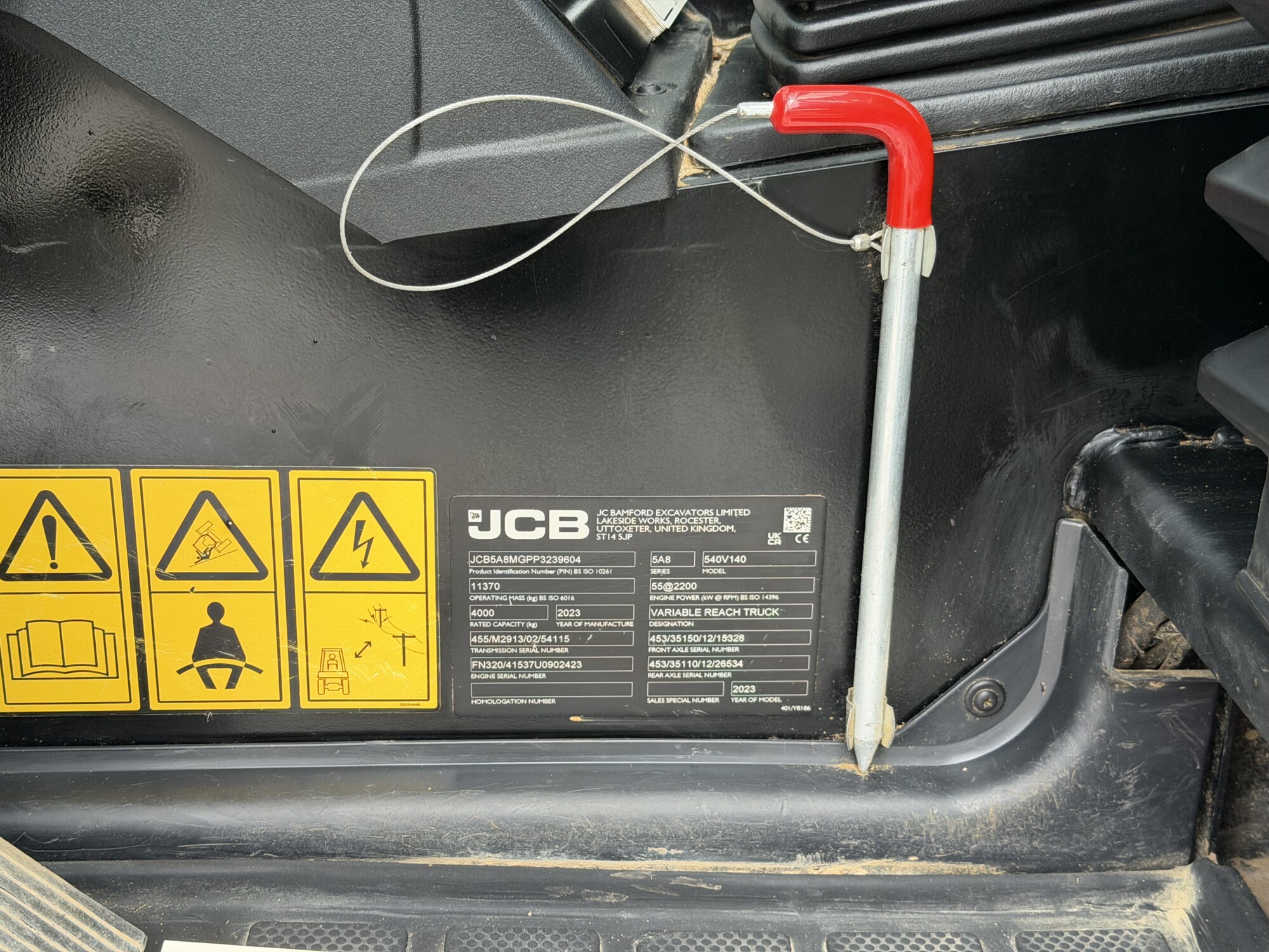 TRU2579 - 2023, JCB 540 - 140 TELEHANDLER *55KW ENGINE* - Image 9