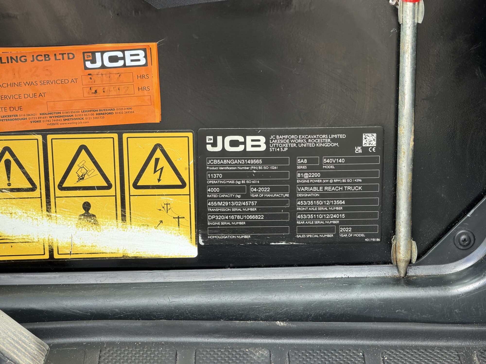 TRU2138 - APRIL 2022, JCB 540-140 TELEHANDLER *81KW ENGINE* - Image 9