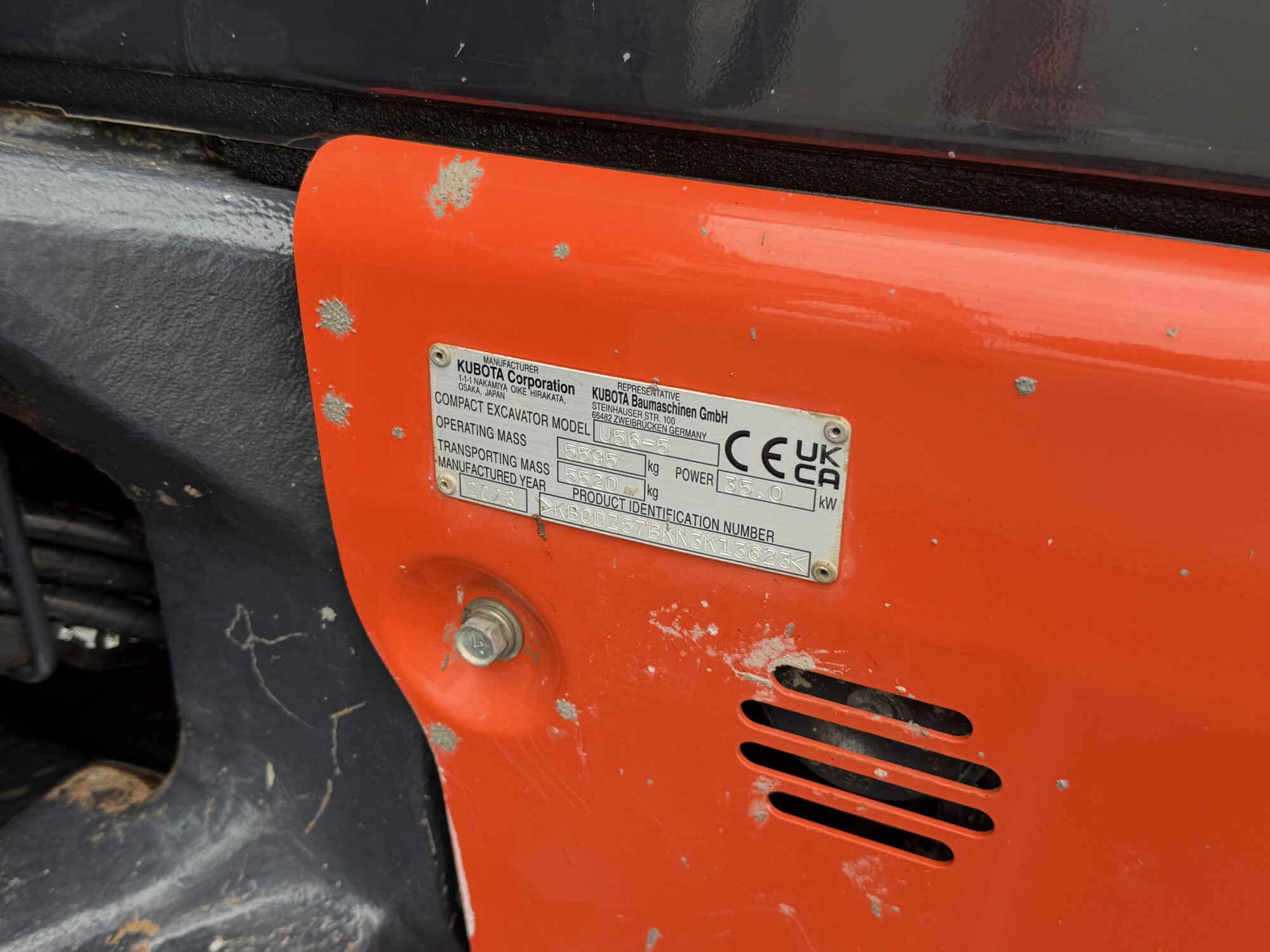 TRU2611 - 2023, KUBOTA U56 - 6 COMPACT EXCAVATOR - Image 9