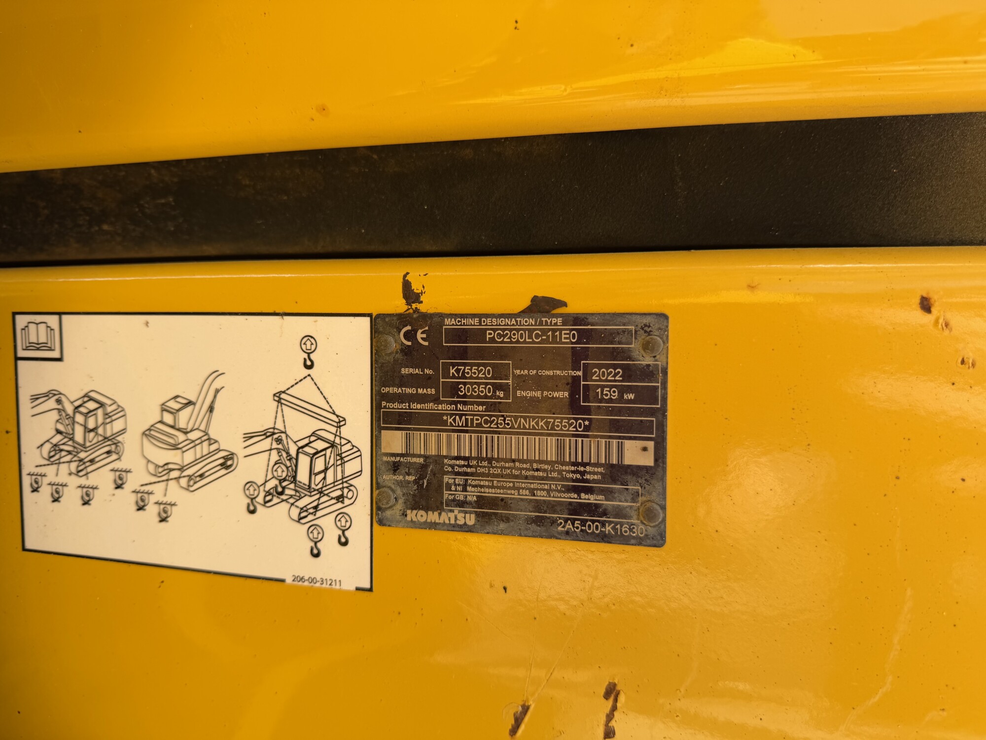 TRU2370 - 2022, KOMATSU PC290LC CRAWLER EXCAVATOR - Image 9