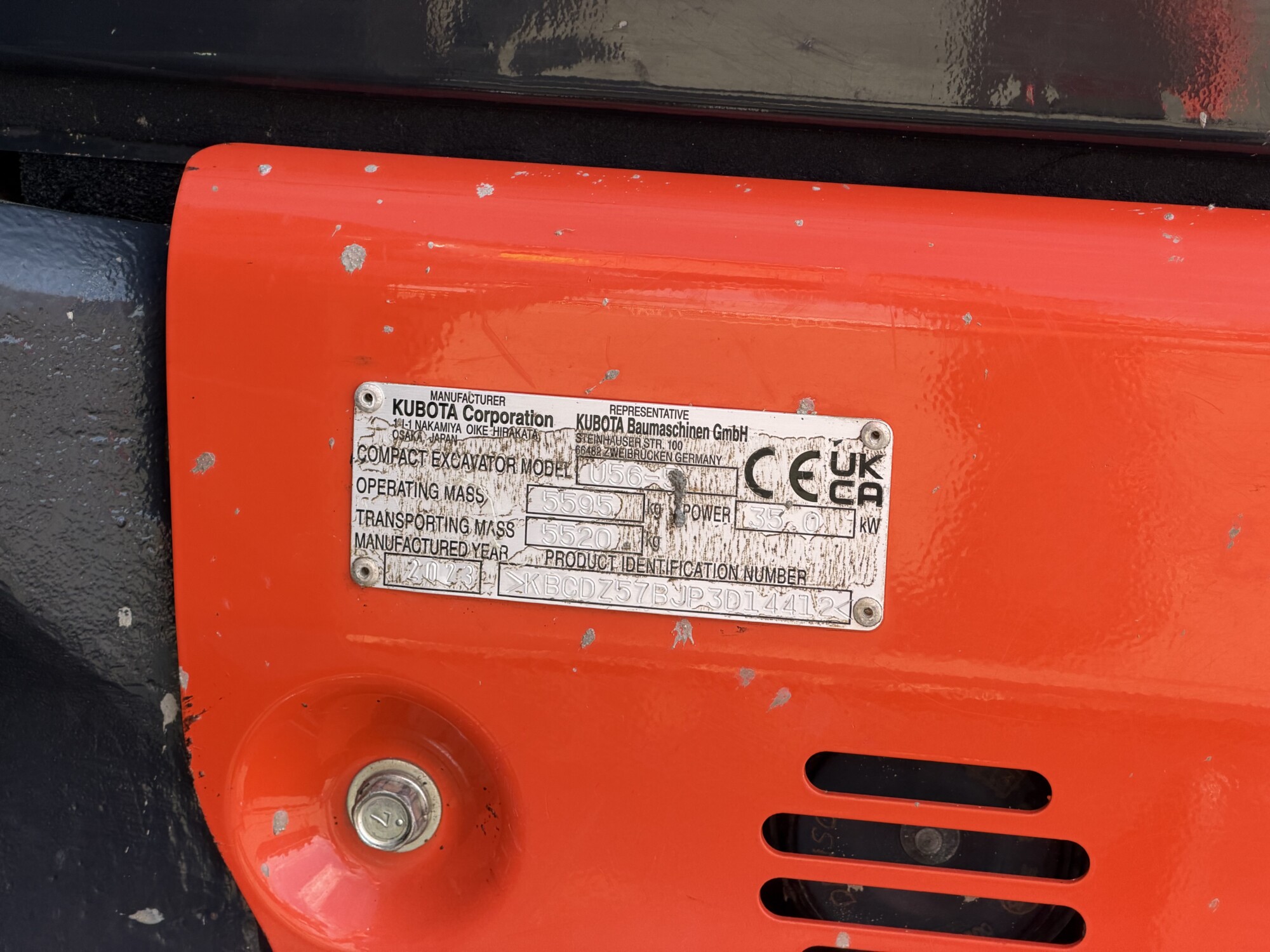 TRU2817 - 2023, KUBOTA U56-5 COMPACT EXCAVATOR - Image 8